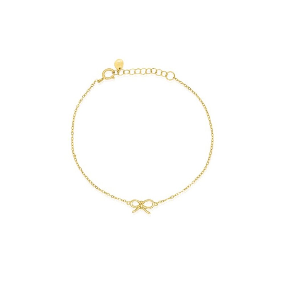 NWT Leah Bow Bracelet // 14k Gold Vermeil